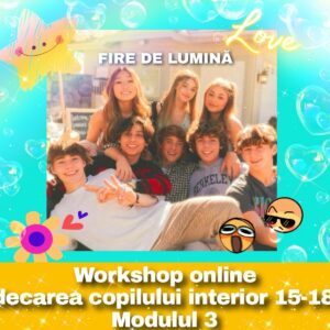 Vindecarea copilului interior între 15-18 ani-Modulul 3