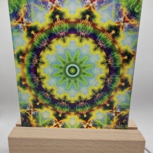 Lampă cu mandală din natură 19 cm X12.5 cm