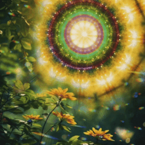 Mandala aurie a pădurii