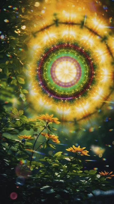 Mandala aurie a pădurii