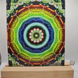 Lampă cu mandală natura și roua 19X12.5cm
