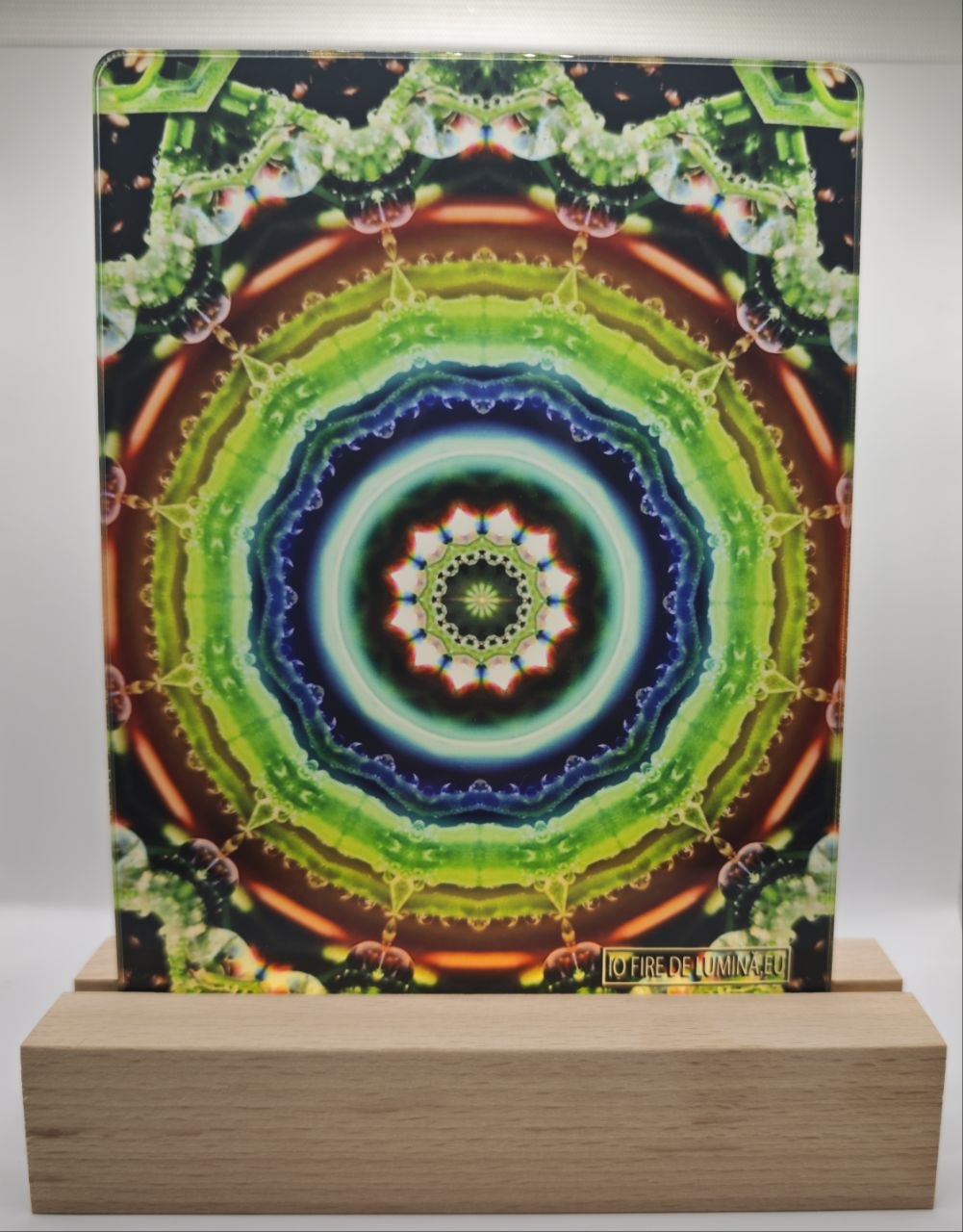 Lampă cu mandală natura și roua 19X12.5cm - imagine 3